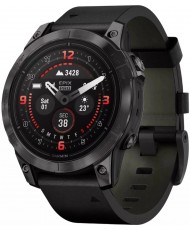 Смарт-часы Garmin Epix Pro Gen 2 Sapphire 47mm Carbon G. DLC Tit. with B. Leather Band (010-02803-30)