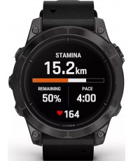 Смарт-годинник Garmin Epix Pro Gen 2 Sapphire 47mm Carbon G. DLC Tit. with B. Leather Band (010-02803-30)