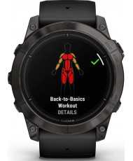 Смарт-годинник Garmin Epix Pro Gen 2 Sapphire 47mm Carbon G. DLC Tit. with Black Band (010-02803-10/11)