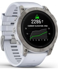 Смарт-годинник Garmin Epix Pro Gen 2 Sapphire 51mm Titanium w. Whitestone Band (010-02804-10/11)