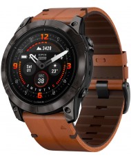 Смарт-годинник Garmin Epix Pro Gen 2 Sapphire 51mm Carbon G. DLC Tit. with Chestnut L. Band (010-02804-30)