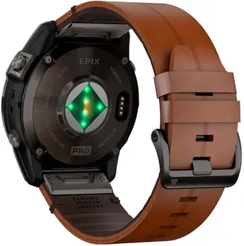 Смарт-часы Garmin Epix Pro Gen 2 Sapphire 51mm Carbon G. DLC Tit. with Chestnut L. Band (010-02804-30)