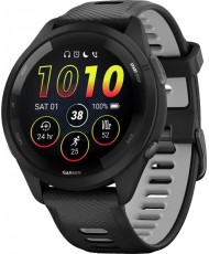 Смарт-часы Garmin Forerunner 265 Black Bezel and Case w. Black/Powder Gray Silicone Band (010-02810-00/10)