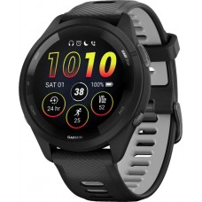 Смарт-часы Garmin Forerunner 265 Black Bezel and Case w. Black/Powder Gray Silicone Band (010-02810-00/10)