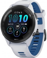 Смарт-годинник Garmin Forerunner 265 Black Bezel w. Whitestone Case and Whitestone/Tidal Blue S. Band (010-02810-01/11)