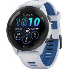 Смарт-часы Garmin Forerunner 265 Black Bezel w. Whitestone Case and Whitestone/Tidal Blue S. Band (010-02810-01/11)