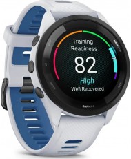 Смарт-часы Garmin Forerunner 265 Black Bezel w. Whitestone Case and Whitestone/Tidal Blue S. Band (010-02810-01/11)