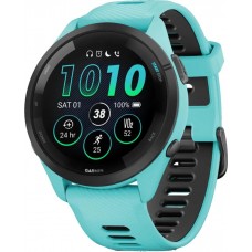 Смарт-часы Garmin Forerunner 265 Black Bezel w. Aqua Case and Aqua/Black Silicone Band (010-02810-02/12)