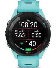 Смарт-годинник Garmin Forerunner 265 Black Bezel w. Aqua Case and Aqua/Black Silicone Band (010-02810-02/12)