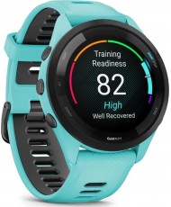 Смарт-часы Garmin Forerunner 265 Black Bezel w. Aqua Case and Aqua/Black Silicone Band (010-02810-02/12)