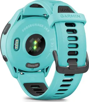 Смарт-годинник Garmin Forerunner 265 Black Bezel w. Aqua Case and Aqua/Black Silicone Band (010-02810-02/12)