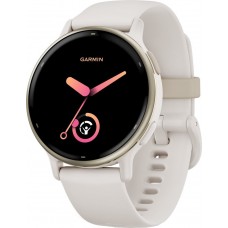 Смарт-часы Garmin Vivoactive 5 Cream Gold Aluminum Bezel with Ivory Case and Silicone Band (010-02862-11)