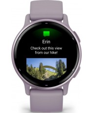 Смарт-годинник Garmin Vivoactive 5 Metallic Orchid Aluminum Bezel with Orchid Case and Silicone (010-02862-13)