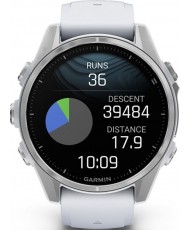 Смарт-годинник Garmin Fenix 8 43mm AMOLED Silver with Whitestone Silicone Band (010-02903-00)