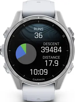 Смарт-часы Garmin Fenix 8 43mm AMOLED Silver with Whitestone Silicone Band (010-02903-00)