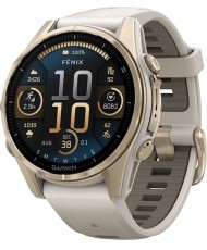 Смарт-часы Garmin Fenix 8 43mm AMOLED Sapphire Soft Gold w. Fog Gray/Dark Sandstone S. Band (010-02903-10/11)