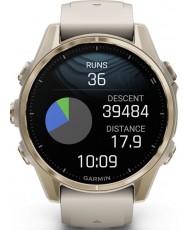 Смарт-годинник Garmin Fenix 8 43mm AMOLED Sapphire Soft Gold w. Fog Gray/Dark Sandstone S. Band (010-02903-10/11)