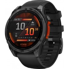 Смарт-годинник Garmin Fenix 8 47mm AMOLED Slate Gray with Black Silicone Band (010-02904-00)