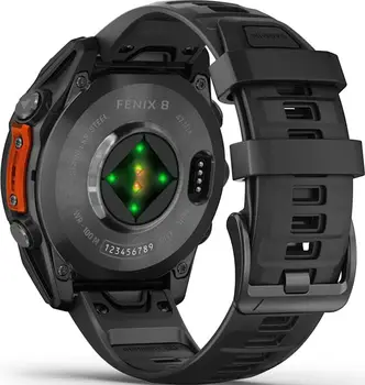 Смарт-годинник Garmin Fenix 8 47mm AMOLED Slate Gray with Black Silicone Band (010-02904-00/09)