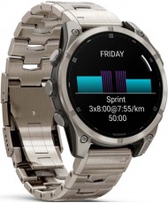 Смарт-часы Garmin Fenix 8 47mm AMOLED Sapphire Titanium with Vented Titanium Bracelet (010-02904-40)