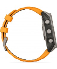 Смарт-часы Garmin Fenix 8 51mm AMOLED Sapphire Titanium w. Spark Orange/Graphite Silicone Band (010-02905-10/11)