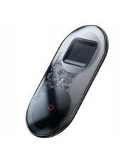 Бездротовий зарядний пристрій Baseus Simple 2in1 Wireless Charger Turbo Edition 24W Transparent (TZWXJK-A01)