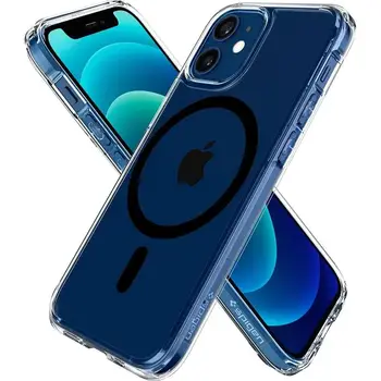 Чехол Spigen Ultra Hybrid (MagFit) для Apple iPhone 12/12 Pro Black (ACS02626)