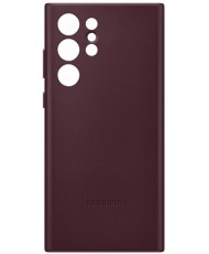 Чохол Samsung Leather Case для Samsung Galaxy S22 Ultra Brown (EF-VS908LEEGRU)