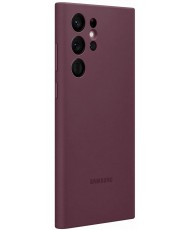 Чохол Samsung Silicone Case для Samsung Galaxy S22 Ultra Burgundy (EF-PS908TEEGRU)