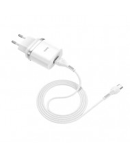 Зарядний пристрій Hoco C12Q Smart QC3.0 charger set ( Type-C) White