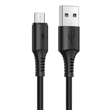Кабель Micro USB Borofone BX47 Coolway Micro-USB 1m Black (BX47MB)