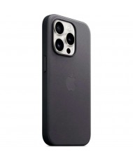 Чохол Apple FineWoven Case (AAA) with MagSafe для iPhone 15 Pro Black (MT4H3)
