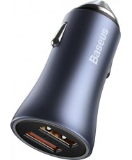 Зарядное устройство Baseus Golden Contactor Pro USB-A/ USB-A Dark Gray (CCJD-A0G)