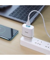 Зарядний пристрій Hoco C12Q Smart QC3.0 charger set ( Type-C) White