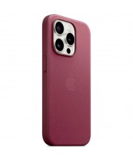 Чохол Apple FineWoven Case (AAA) with MagSafe для iPhone 15 Pro Mulberry (MT4L3)