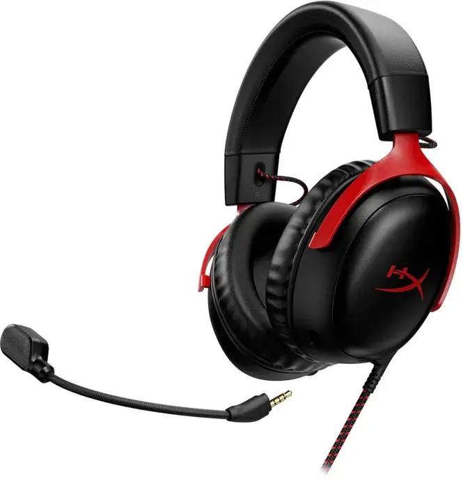Навушники з мікрофоном HyperX Cloud III Black/Red (727A9AA) (UA)