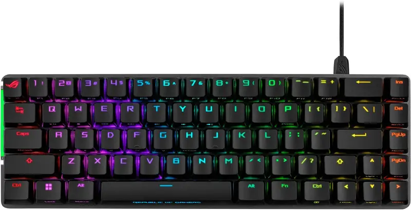 Клавiатура Asus ROG Falchion Ace LED 68key NX RD Black (90MP0346-BKUA01) (UA)