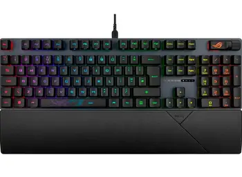 Клавіатура Asus ROG Strix Scope II RX Red EN/UK RGB Black (90MP0350-BKMA00) (UA)