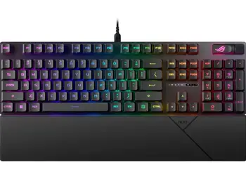 Клавіатура Asus ROG Strix Scope II RX Red EN/UK RGB Black (90MP0350-BKMA00) (UA)