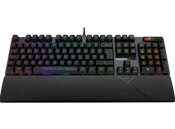 Клавіатура Asus ROG Strix Scope II RX Red EN/UK RGB Black (90MP0350-BKMA00) (UA)