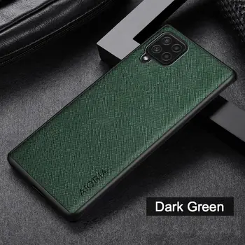 Чехол AIORIA Cross Pattern Case для Samsung Galaxy A22 4G Green