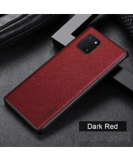 Чехол AIORIA Cross Pattern Case для Samsung Galaxy Note 10 Lite Red