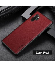 Чехол AIORIA Cross Pattern Case для Samsung Galaxy Note 10+ Red