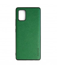 Чехол AIORIA Cross Pattern Case для Samsung Galaxy A71 5G Green