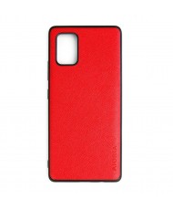 Чохол AIORIA Cross Pattern Case для Samsung Galaxy A71 5G Red