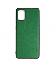 Чехол AIORIA Cross Pattern Case для Samsung Galaxy A71 Green