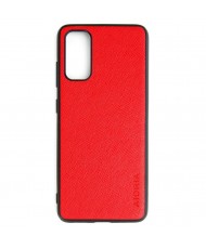 Чохол AIORIA Cross Pattern Case для Samsung Galaxy S20 Red