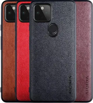 Чехол AIORIA Cross Pattern Case для Google Pixel 4a Red
