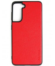Чехол AIORIA Cross Pattern Case для Samsung Galaxy S21 Red