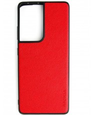 Чехол AIORIA Cross Pattern Case для Samsung Galaxy S21 Ultra Red